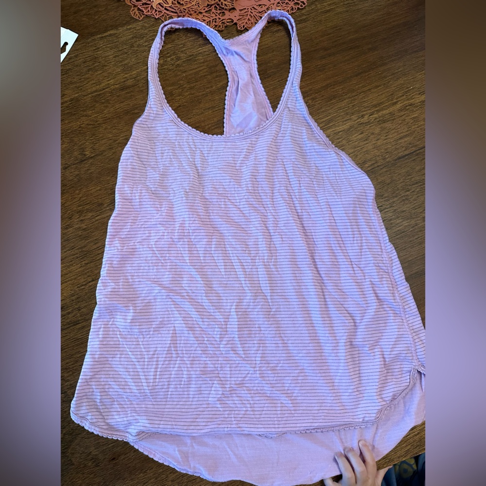 Purple Striped Lululemon Tank